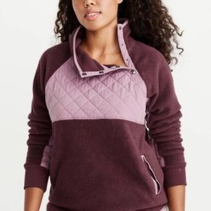 Abercrombie & Fitch Asymmetrical Snap-Up Fleece